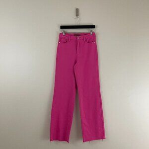 Judy Blue Garment Dyed 90's Straight Jeans Hot Pink Size 29